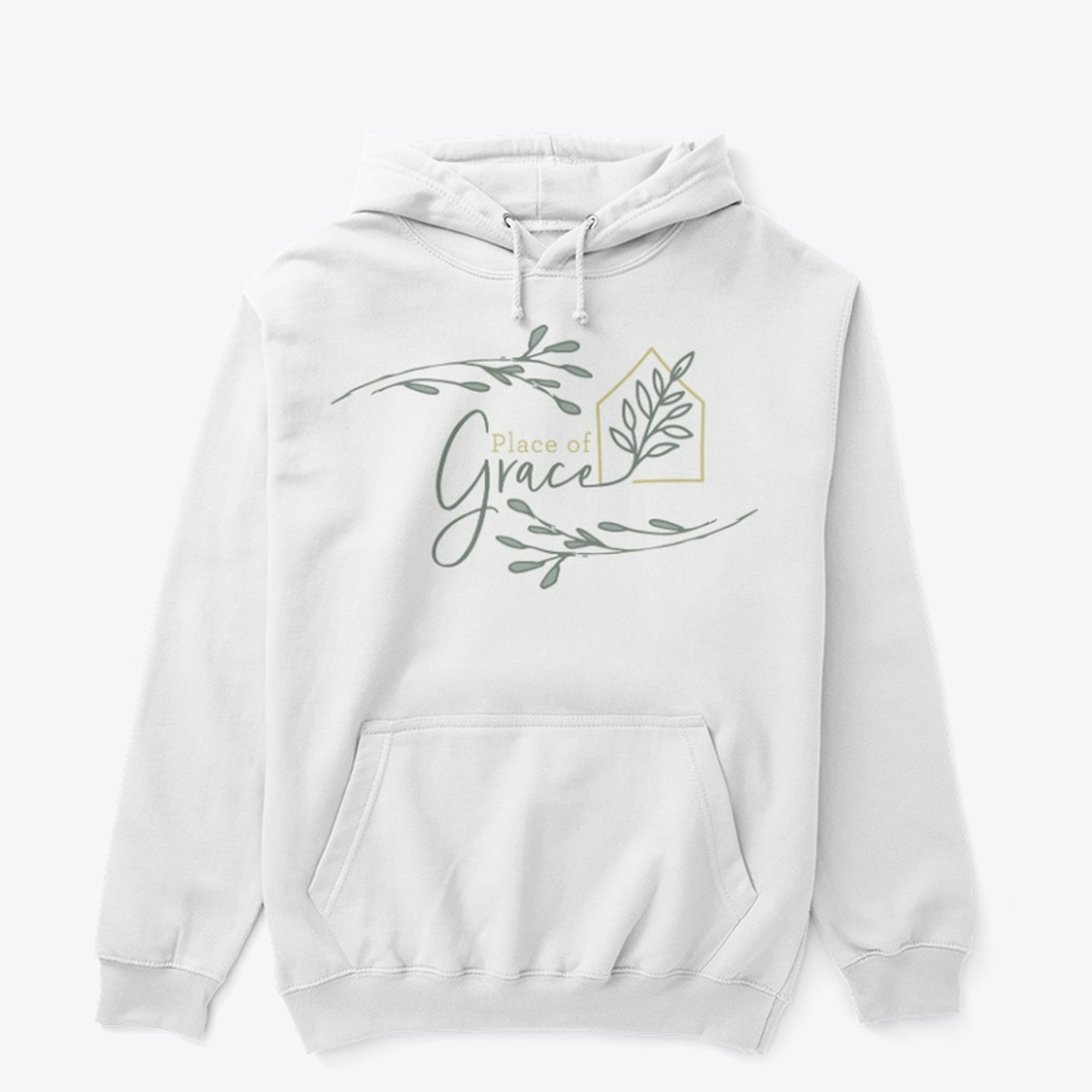 Place of Grace Logo Hoodie (White)