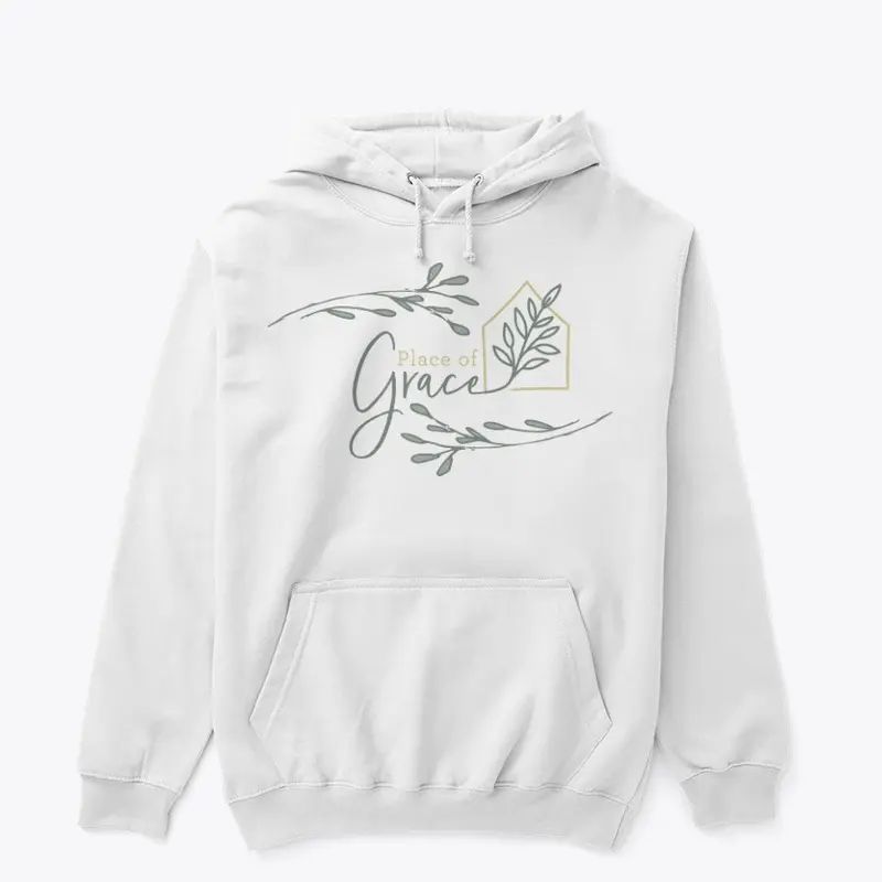 Place of Grace Logo Hoodie (White)