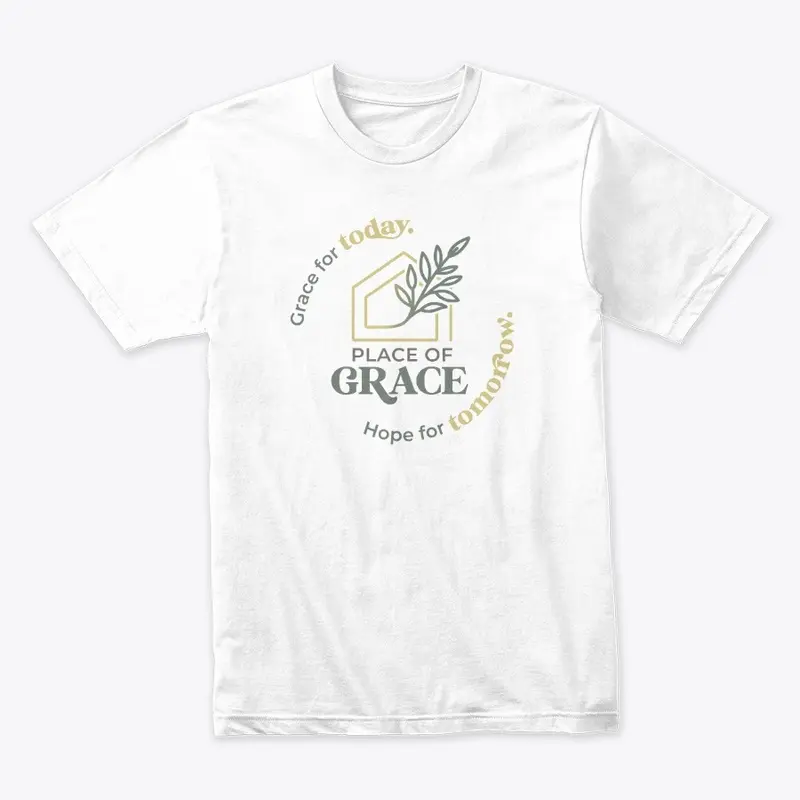 Place of Grace Logo Tee - White